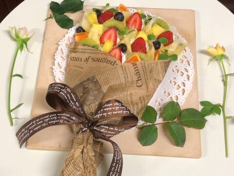 パーティーやお祝いにぴったり!花束クレープ